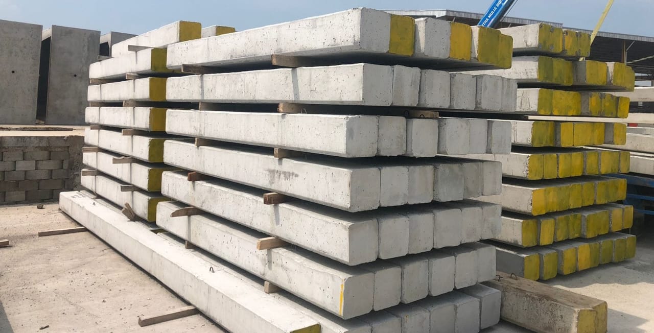 Minipile beton terpasang di proyek pondasi bangunan